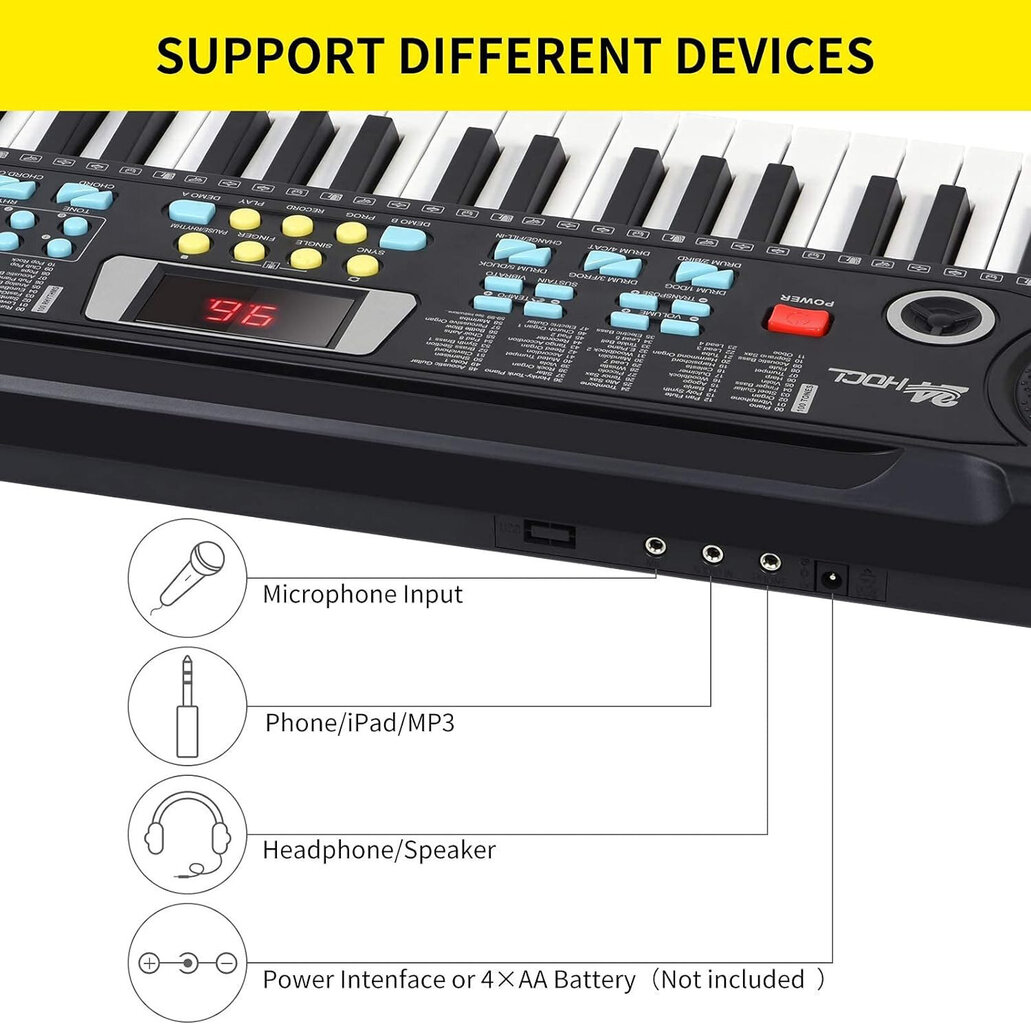 Sintezatorius Magicso Music Pro kaina ir informacija | Klavišiniai muzikos instrumentai | pigu.lt