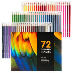 Spalvotų pieštukų rinkinys Ragi 72vnt. kaina ir informacija | Piešimo, tapybos, lipdymo reikmenys | pigu.lt