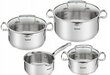 Tefal puodų rinkinys Duetto+, 24/20/2x16 cm, 7 dalys цена и информация | Puodai, greitpuodžiai | pigu.lt