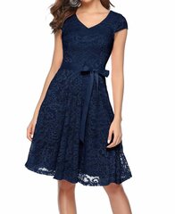 Suknelė moterims BeryLove, mėlyna kaina ir informacija | Suknelės | pigu.lt