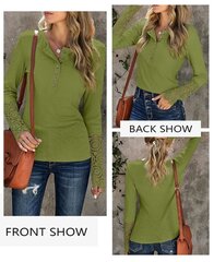 Блузка женская Jywm, зеленая цена и информация | Женские блузки, рубашки | pigu.lt