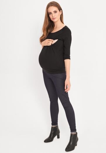 Palaidinė nėščiosioms Cool Mama, juoda kaina ir informacija | Palaidinės, marškiniai moterims | pigu.lt