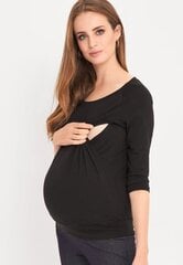Palaidinė nėščiosioms Cool Mama, juoda цена и информация | Женские блузки, рубашки | pigu.lt