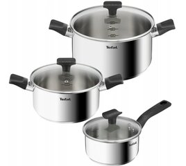 Tefal puodų ir keptuvių rinkinys B925S655 B817S255, 16/20/24/20/26 cm, 8 dalys kaina ir informacija | Puodai, greitpuodžiai | pigu.lt