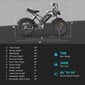 Elektrinis dviratis HappyRun G50, 20", juodas kaina ir informacija | Elektriniai dviračiai | pigu.lt
