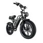 Elektrinis dviratis HappyRun G50, 20", juodas kaina ir informacija | Elektriniai dviračiai | pigu.lt