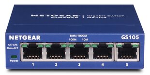 Komutatorius, Netgear Gs105Ge kaina ir informacija | Komutatoriai (Switch) | pigu.lt