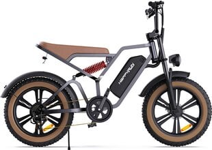 Elektrinis dviratis HappyRun G60, 20", pilkas kaina ir informacija | Elektriniai dviračiai | pigu.lt