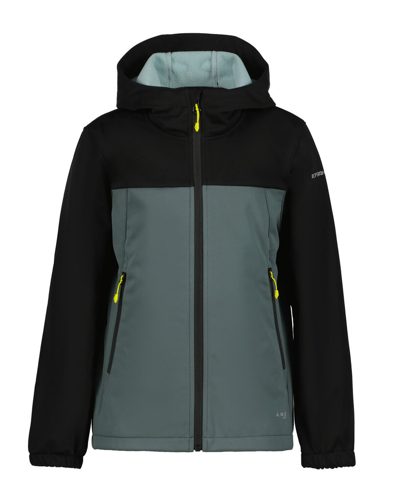 Icepeak softshell striukė berniukams KLINE JR, tamsiai žalia kaina ir informacija | Striukės berniukams | pigu.lt