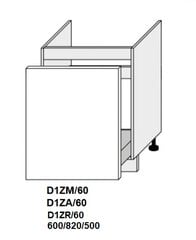 Pastatoma spintelė Carrini D1ZM 60, balta цена и информация | Кухонные шкафчики | pigu.lt