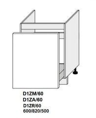 Pastatoma spintelė Carrini D1ZR 60, balta kaina ir informacija | Virtuvinės spintelės | pigu.lt