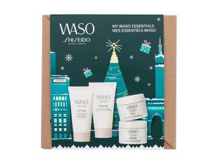 Kosmetikos rinkinys Shiseido Waso Holiday Kit: prausiklis, 30 ml + kremas, 15 ml + kaukė, 15 ml + kaukė, 30 ml kaina ir informacija | Veido prausikliai, valikliai | pigu.lt