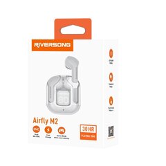 Riversong Bluetooth AirFly M2 TWS baltos EA233 цена и информация | Наушники | pigu.lt