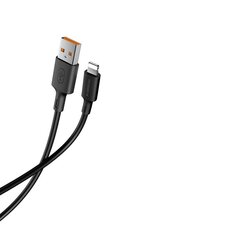 Riversong cable Zeta USB - Lightning 1,0m 2,4A black CL118 цена и информация | Кабели для телефонов | pigu.lt