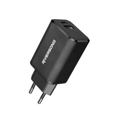 Riversong wall charger PowerKub G65 65W 1x USB 1x USB-C black AD96-EU цена и информация | Зарядные устройства для телефонов | pigu.lt