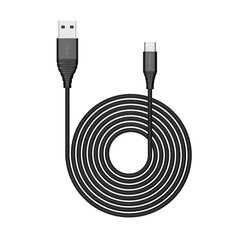 Riversong kabelis Alpha S USB - USB-C 1,0m 2,4A juodas CT32 цена и информация | Кабели для телефонов | pigu.lt