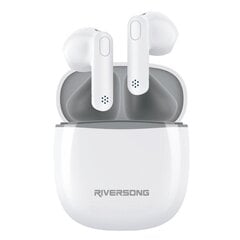 Riversong Bluetooth Air X26 TWS baltos EA173 цена и информация | Теплая повязка на уши, черная | pigu.lt