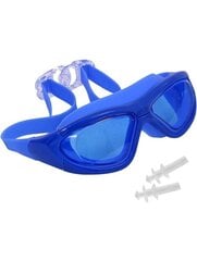 Plaukimo akiniai su ausų kištukais Spanker, mėlyni цена и информация | Очки для плавания | pigu.lt