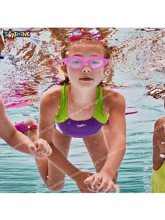 Plaukimo akiniai su ausų kištukais, rožiniai kaina ir informacija | Plaukimo akiniai | pigu.lt