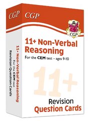 11plus CEM Revision Question Cards: Non-Verbal Reasoning - Ages 9-10 цена и информация | Книги для подростков и молодежи | pigu.lt