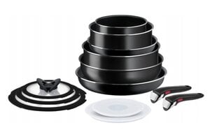 Tefal puodų ir keptuvių rinkinys Ingenio Easy Cook'N Clean L1539843, 13 dalių цена и информация | Кастрюли, скороварки | pigu.lt