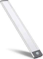 LED подсветка 3в1 с датчиком движения, корпус серебристый цена и информация | Датчики | pigu.lt