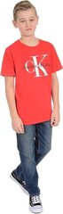 Calvin Klein marškinėliai berniukams, raudoni цена и информация | Рубашки для мальчиков | pigu.lt
