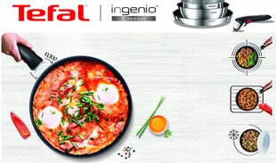 Tefal puodų ir keptuvių rinkinys Ingenio Emotion L897SM74, 19 dalių цена и информация | Кастрюли, скороварки | pigu.lt