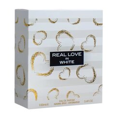 Kvapusis vanduo Fragrance World Real Love in White EDP moterims, 100 ml kaina ir informacija | Kvepalai moterims | pigu.lt