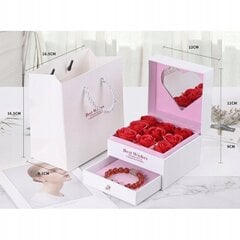 Papuošalų dėžutė Raudonos rožės kaina ir informacija | Kitos originalios dovanos | pigu.lt
