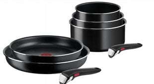 Tefal puodų ir keptuvių rinkinys Ingenio Easy Cook'N Clean L1539443 L1539143, 7 dalių kaina ir informacija | Puodai, greitpuodžiai | pigu.lt