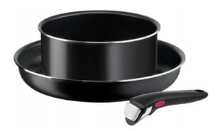 Tefal puodo ir keptuvės rinkinys Ingenio Easy Cook'N Clean L1539243, 3 dalių цена и информация | Кастрюли, скороварки | pigu.lt