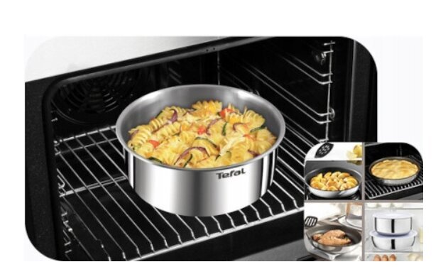 Tefal puodų rinkinys Ingenio Emotion L9254S14, 10 dalių kaina ir informacija | Puodai, greitpuodžiai | pigu.lt