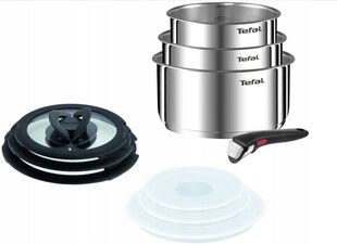 Tefal puodų rinkinys Ingenio Emotion L9254S14, 10 dalių цена и информация | Кастрюли, скороварки | pigu.lt