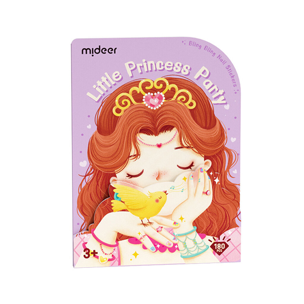 Nagų lipdukai vaikams MiDeer Bling-Bling Little Princess Party, 180 vnt. kaina ir informacija | Kosmetika vaikams ir mamoms | pigu.lt