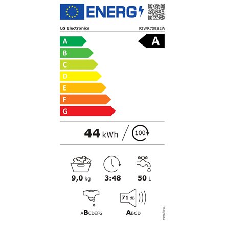 LG F2WR709S2W цена и информация | Skalbimo mašinos | pigu.lt