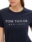 Tom Tailor moteriški marškinėliai, tamsiai mėlyni цена и информация | Marškinėliai moterims | pigu.lt
