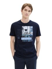 Мужская футболка Tom Tailor, темно-синяя цена и информация | Мужские футболки | pigu.lt