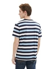 Tom Tailor мужская футболка 1008637*10690, тёмно-синий /белый цена и информация | Мужские футболки | pigu.lt