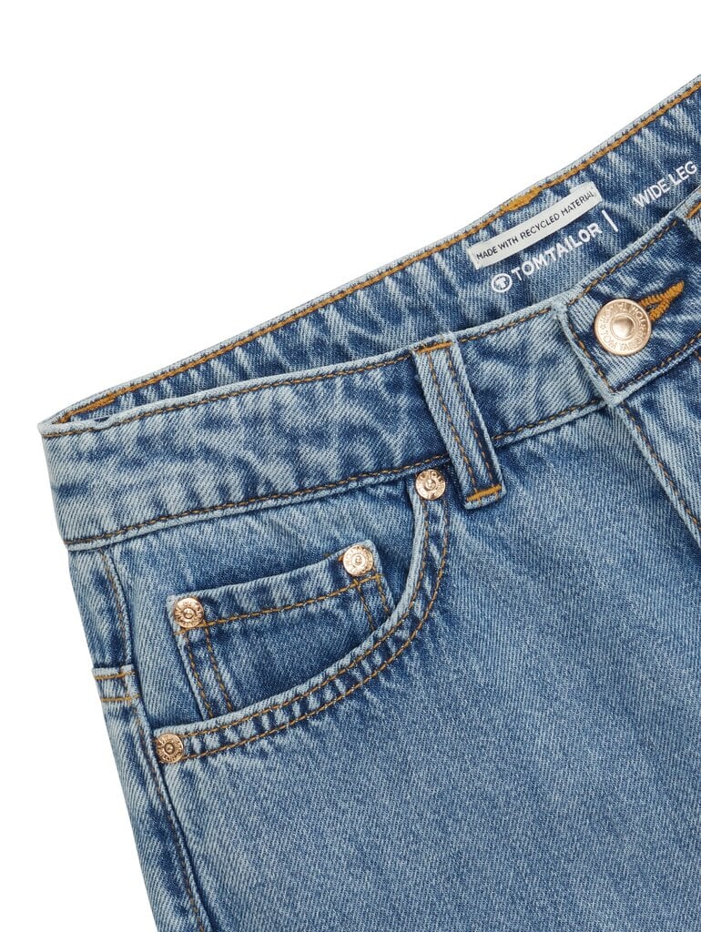 Tom Tailor mergaitiški džinsai, mėlyni kaina ir informacija | Kelnės mergaitėms | pigu.lt