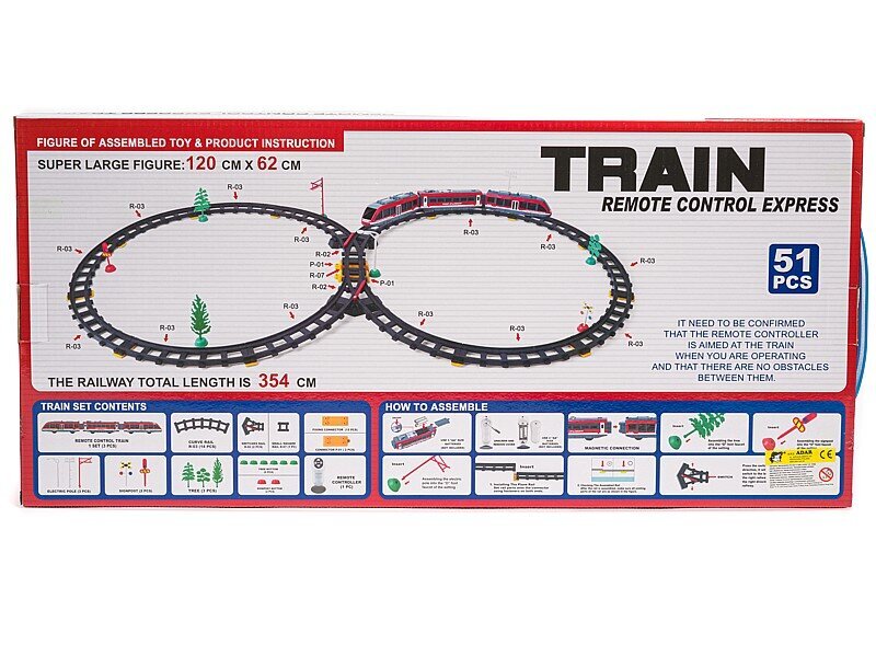 Nuotoliniu būdu valdomas traukinys Adar цена и информация | Žaislai berniukams | pigu.lt