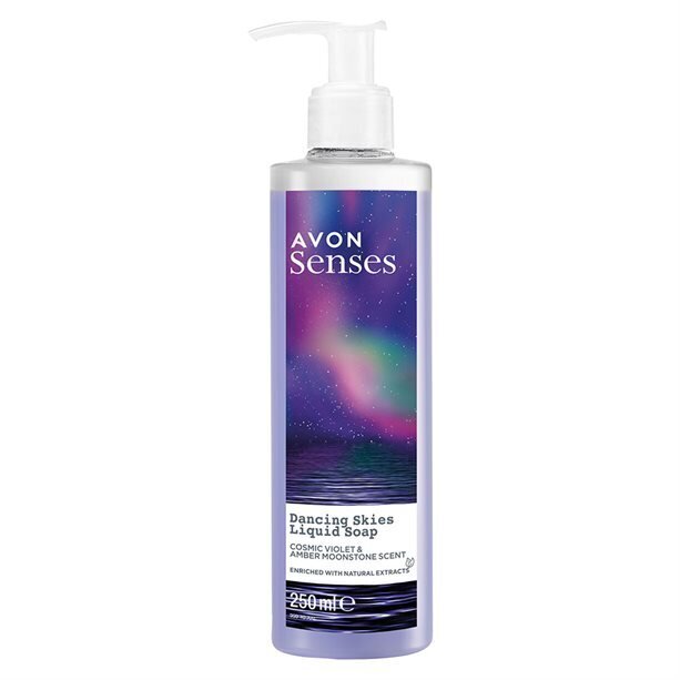 Blizgantis skystas muilas Avon Dancing Skies, 250 ml kaina ir informacija | Muilai | pigu.lt