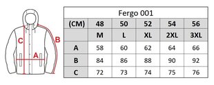 Striukė vyrams Fergo 001, mėlyna kaina ir informacija | Vyriškos striukės | pigu.lt