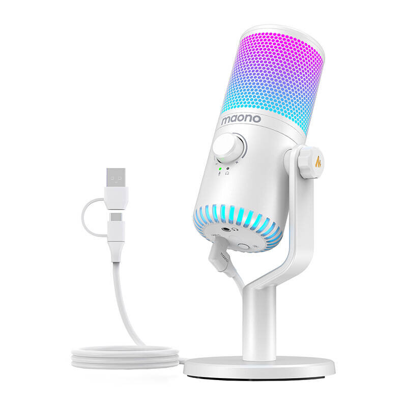 Gaming Microphone Maono DM30RGB (white) kaina ir informacija | Mikrofonai | pigu.lt