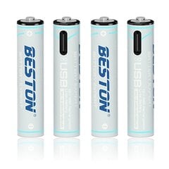 Rechargeable AA batteries with USB C, 400mAh, Li-Ion, 4 pcs цена и информация | Батарейки | pigu.lt