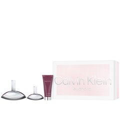 Rinkinys Calvin Klein Euphoria moterims: EDP, 100 ml + EDP, 30 ml + kūno losjonas, 100 ml kaina ir informacija | Kvepalai moterims | pigu.lt