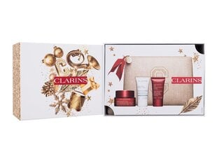 Rinkinys Clarins Multi-Intensive Box moterims: dieninis kremas, 50 ml + naktinis kremas, 15 ml + kaukė, 15 ml + kosmetinė kaina ir informacija | Veido kremai | pigu.lt