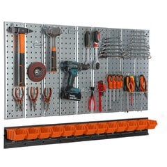 Įrankių sienelė 117x72cm Botle Tool Pegboard kaina ir informacija | Įrankių dėžės, laikikliai | pigu.lt