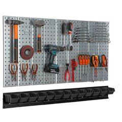 Įrankių sienelė 117x72cm Botle Tool Pegboard kaina ir informacija | Įrankių dėžės, laikikliai | pigu.lt