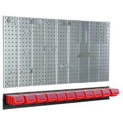 Įrankių sienelė 117x72cm Botle Tool Pegboard kaina ir informacija | Įrankių dėžės, laikikliai | pigu.lt